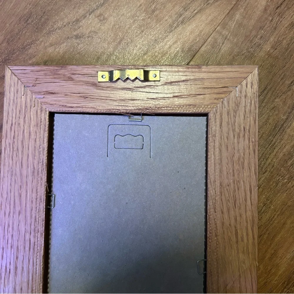 Rectangular Wooden Framed Mirror oak